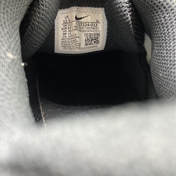 Nike Force Zoom Trout 7 Pro Black Gold White Mens Size 12.5 CQ7224-012‎ - Picture 10 of 10